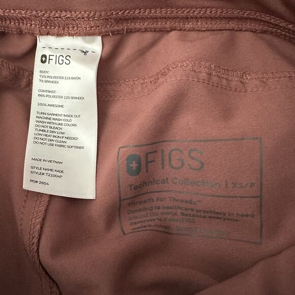 Lot Of 3 FIGS Kade Cargo Scrub Pants Women’s XSP Technical Collection GUC - Picture 4 of 16
